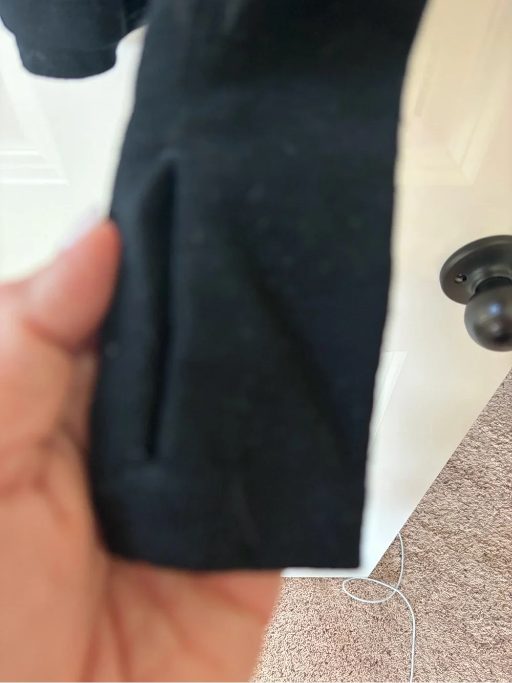 lululemon athletica Black Long-Sleeve Button Henley